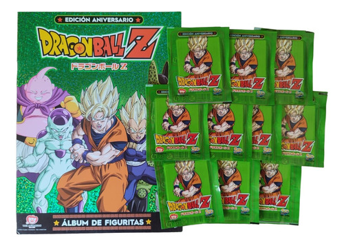 Álbum De Figuritas Dragon Ball Z Ed. Aniversario + 20 Sobres