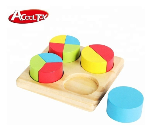 Imagen 3 de 10 de Acool Set X 4 Montessori Ensarte Encastre Evolutivos Ac7620