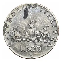 Comprar Moneda 500 Liras Italia 1966 Plata 0.835 Km 98 Carabelas