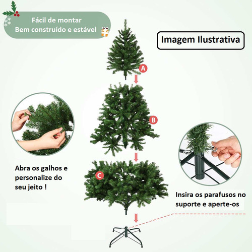 Árvore De Natal Luxo Pinheiro Com Neve Nevada Cactos 1,8m Árvore De Natal Luxo Pinheiro Com Neve Nevada Cactos 1,8m