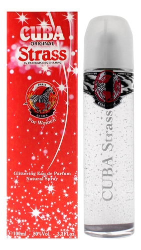 Cuba Strass Zebra De Cuba Para Mujer, Spray Edp De 3.3 Onzas