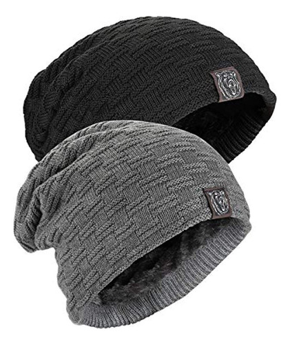 Gorro Holgado, Cálido Sombrero De Invierno Unisex, De Lana T