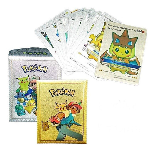 Sobre X10 Cartas Pokémon Metalizadas, Español