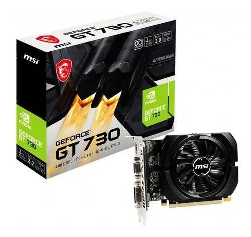 Placa De Video Msi Gt 730 4gb Ddr3 Nvidia Hdmi Pci-e 2.0