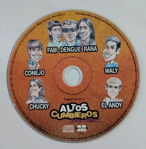 Altos Cumbieros Cd Nuevo Escuela Nocturna 14 Temas Éxitos