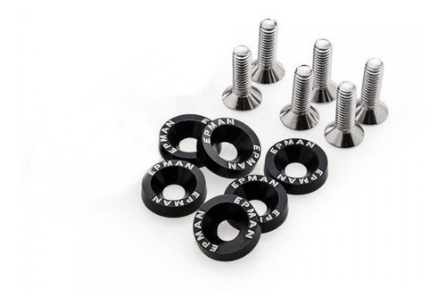 Kit Arruela Billet Universal Com Parafuso M8 Epman - 8 Cores