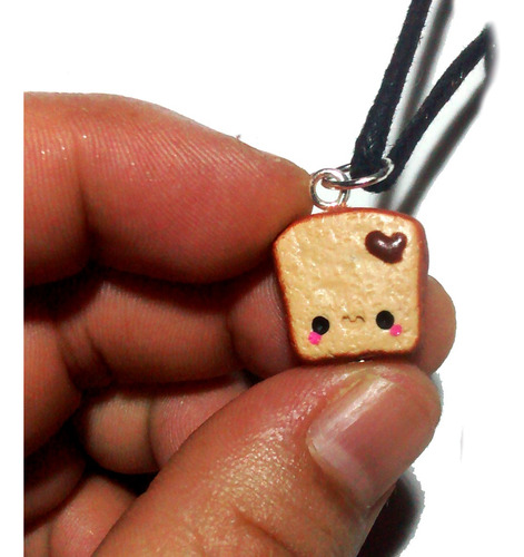Collar Doble Nutella Pan Pareja Amor Amistad Bff Food Nutella/pan