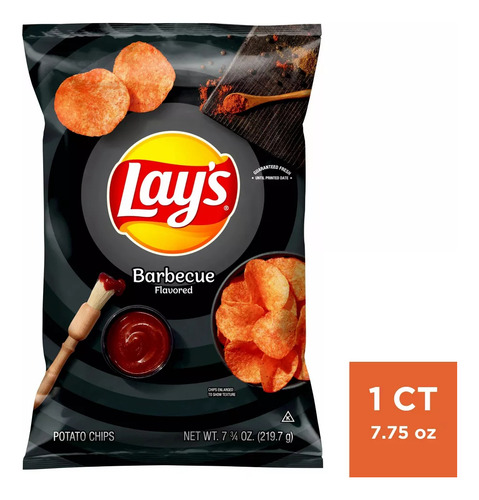 2 Bolsas De Lays Sabor Barbecue (bbq) 219.7g C/u