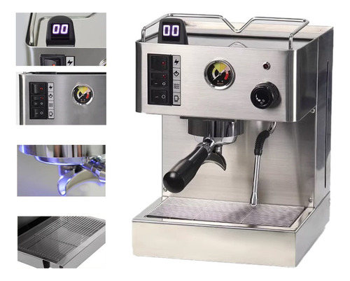 Cafetera Espresso Milesto Con Caldera Portafiltro 58mm