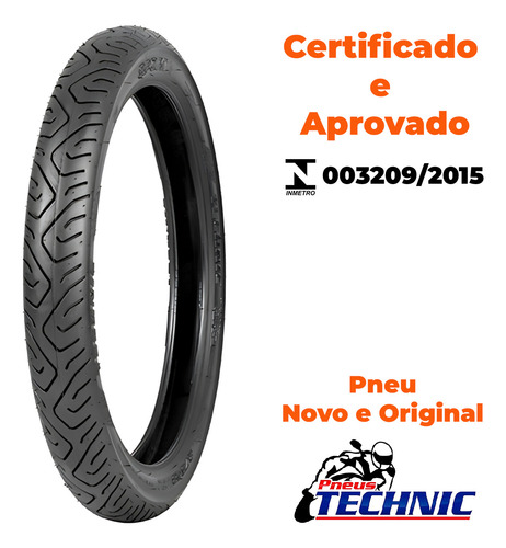 Pneu Dianteiro Cbx Strada200 275-18 Sport Com Câmara Technic