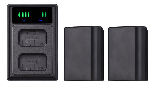 Wpd Batería Y Cargador Andoer Np-fw50 2 Para Sony
