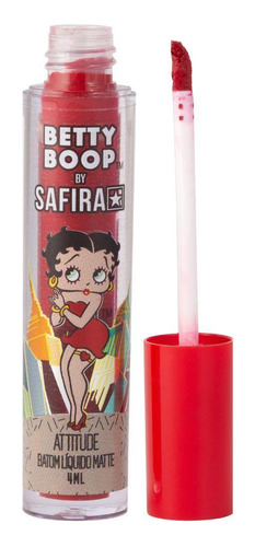 Batom Líquido Matte Cor Attitude Nº 1 Coleção Betty Boop Cor Nº 01