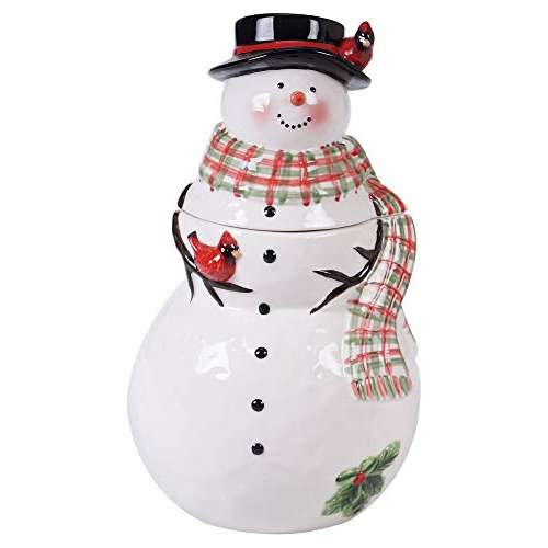 Tarro De Galletas 3d Waterman Snowman, 70 Oz, Multicolo...