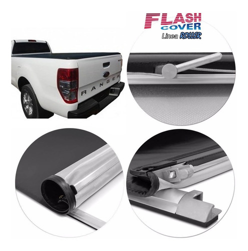 Lona Flash Cover Roller Para Ranger Cabina Simple 2013+