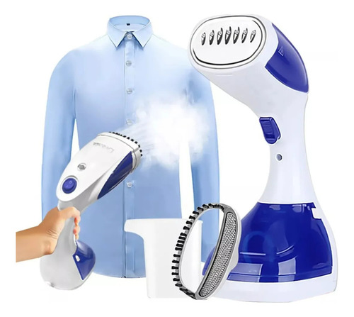 Plancha A Vapor Vertical Vaporera 200ml Viaje 1800w Hytoshy Azul