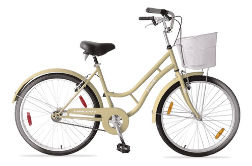 Bicicleta De Paseo Dama Baccio Ipanema Lady Rodado 26 Crema