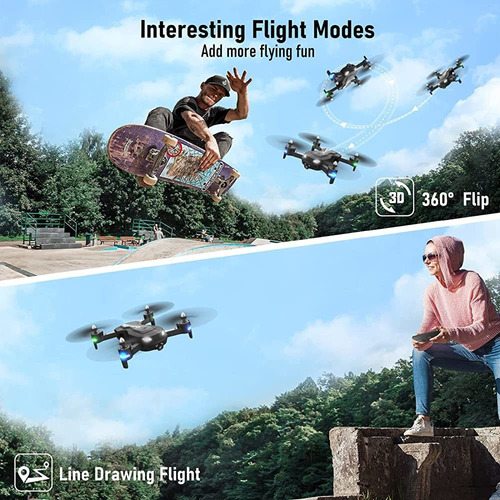 Drones Ferietelf T26 para adultos - 1080p Hd Rc Drone, Fp