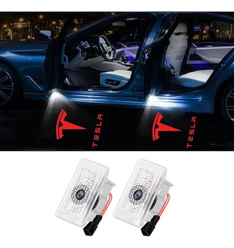 Auyneas Never Fade For Tesla Car Door Led Logo Projector For