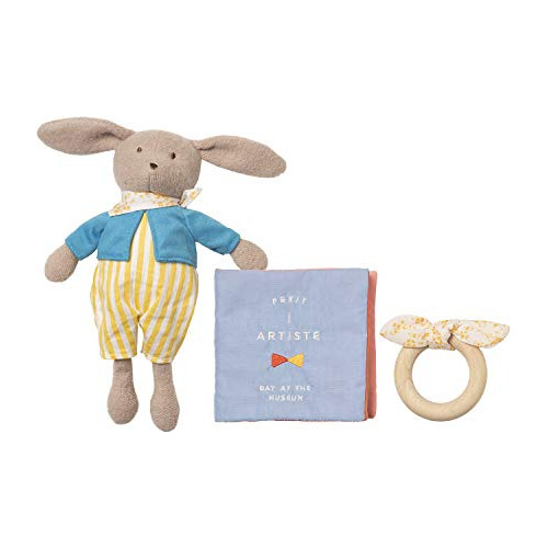 Manhattan Toy Petit Artiste - Muñeca De Conejito, Libro Suav