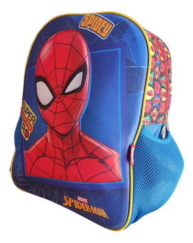 Mochila Primaria Escolar Niño Niña Spiderman 100% Color Rojo