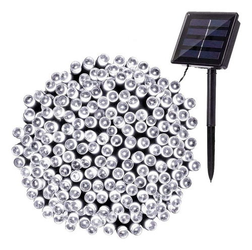 Guia Solar 200 Luces Led 20 Mts. Para Exterior, Luz Blanca