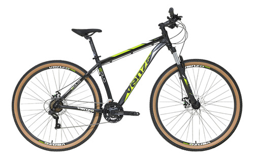 Bicicleta Venzo Eolo 29 - Frenos A Disco Mecanico 21 V. 2025 Negro/amarillo S