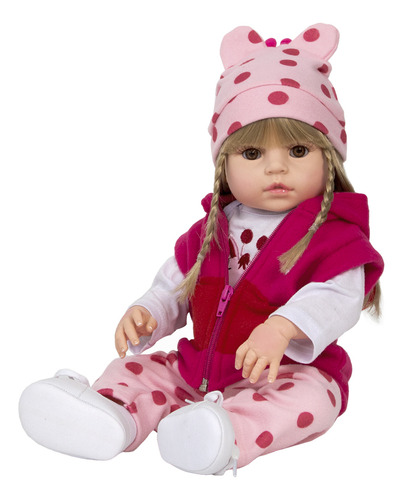 Boneca Princesa Reborn Baby Alive Adora Silicone Infantil