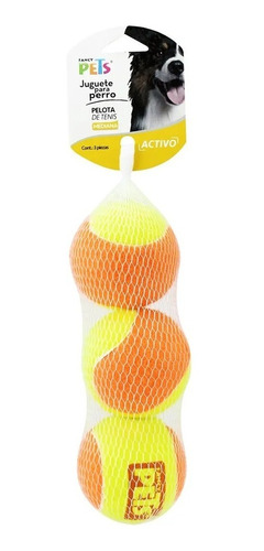 Pelota De Tenis Mediana Para Perro Fancy Pets 3 Piezas