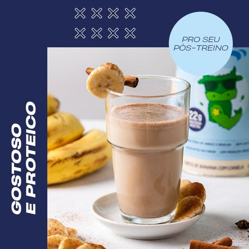 Imagem 4 de 6 de Proteína Vegetal Torta De Banana C/ Canela 450g Muke Mais Mu