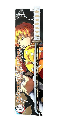 Espada Katana Zenitsu Agatsuma Damon Slayer Kimetsu No Yaiba Color Gris / Negro
