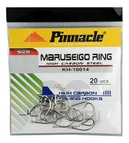 Anzol Pinnacle Maruseigo Nickel Nº10 C/20unidades Kh-10014