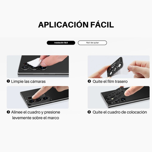 Vidrio Templado Camara Para Samsung S23 S23 Plus Ultra