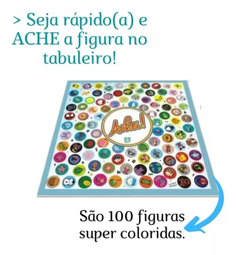 Jogo Divertido P/ Crianças Achei 100 Figuras - Nig - NIG