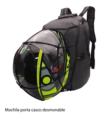 Mochila Moto Kossok Nuts Portacasco Impermeable Md