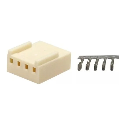 Conector Kk 2,54mm Fêmea 4 Vias+terminal (50 Peças)