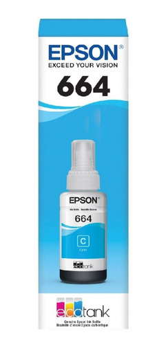 Tinta Epson 664 Cian Original