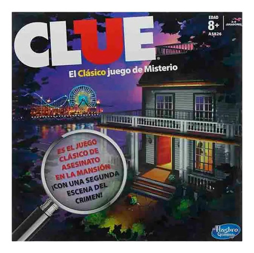 Juego En Caja Hasbro Clue Clasico +8 F64205731 