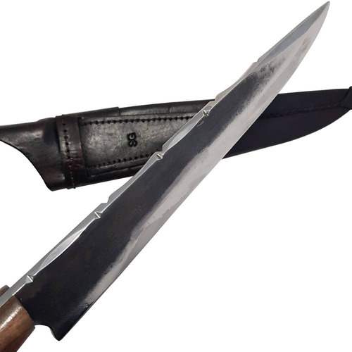 Cuchillo Artesanal Sierra Grande Forjado 5 Mm H 25 Cm