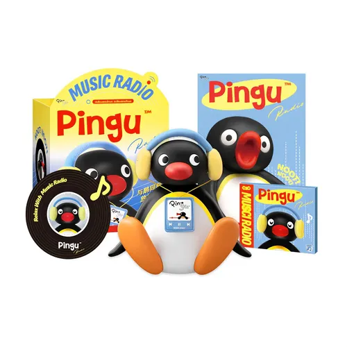 For Kids, Cutest Pingu Penguin Shake Head Bluetooth Speaker