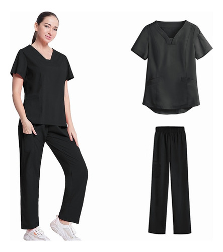 Mujer Uniforme Médico Quirúrgico Parte Superior + Pantalones