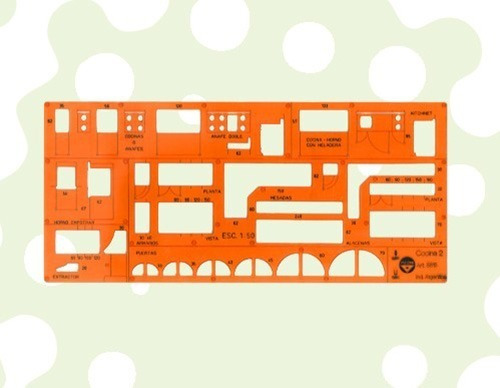 Imagen 2 de 4 de Plantilla Pizzini Cocinas 2 - Art. 5815 - Escala 1:50