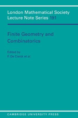 Libro Finite Geometries And Combinatorics - F. De Clerck