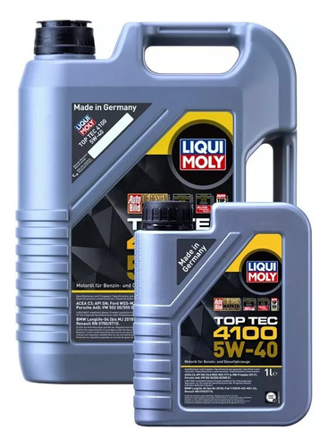 Aceite De Motor Top Tec 4100 5w40 Liqui Moly 6lts