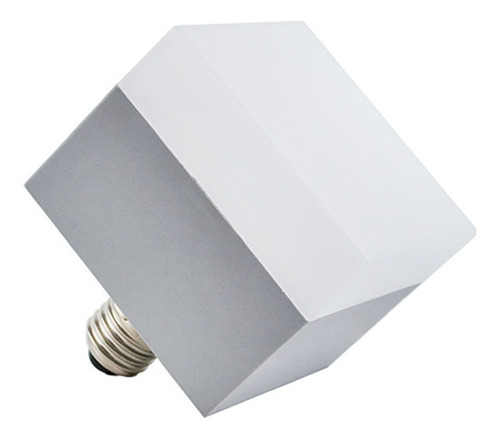 Lámpara Block Cuadrada Led E27 11w Calido Decoracion