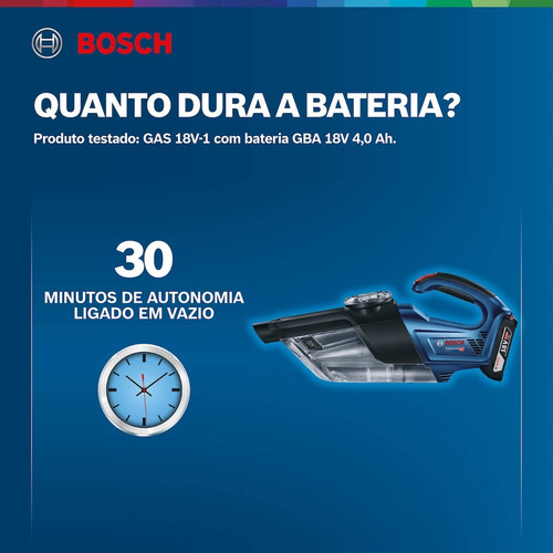Imagen 8 de 9 de Aspiradora De Polvo Inalámbrico Bosch Gas 18v-1 Bare Tool