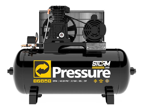 Compressor De Ar Storm 300 Mono - 8975703011 Pressure Cor Preto Fase elétrica Monofásica 110V/220V