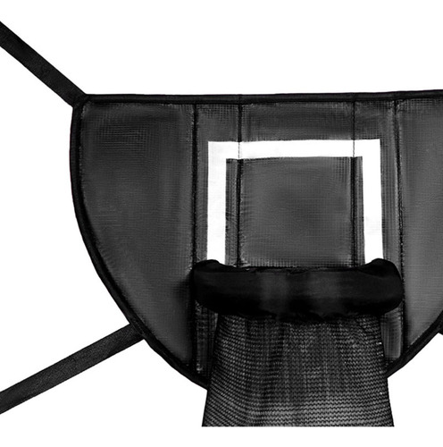 Aro De Baloncesto Para Trampolín Con Bomba De Negro 45x35cm