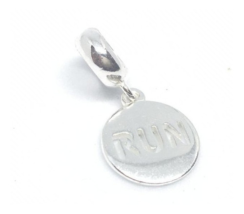 Dije Medalla Run Running Corredores Plata 925 