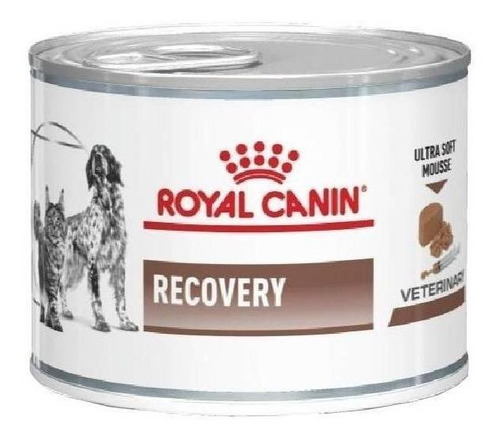 Imagen 1 de 1 de Alimento Royal Canin Veterinary Diet Canine Recovery para perro adulto todos los tamaños sabor mix en lata de 145g