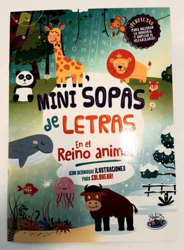 Mini Sopas De Letras- En El Reino Animal, De Vários Autores. Editorial Brainy Kids En Español